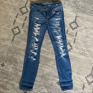 American Eagle Destroyed Jeggings